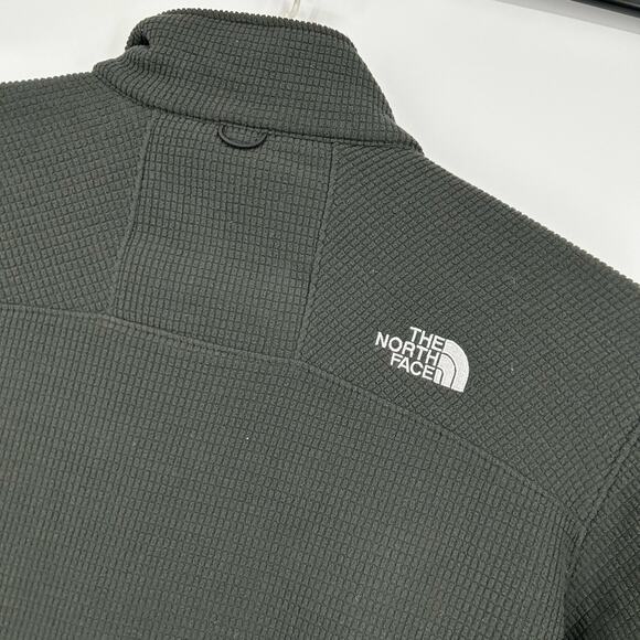 Men's Grey The North Face Full-Zip Fleece Waffle Micro Grid Jacket XL - Picture 8 of 11